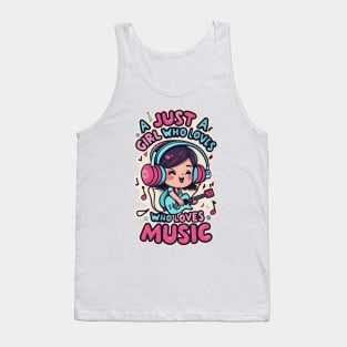 Girl Love Music Tank Top